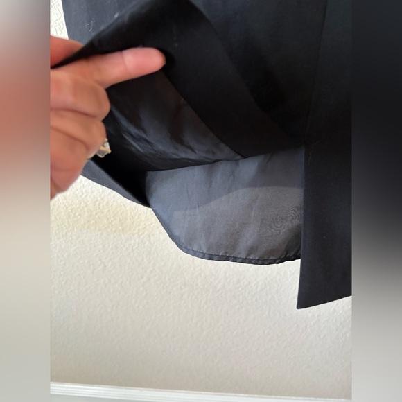 Calvin Klein Black Dress, Front Slit, Side Zip, Perfect‎ Little Black Dress 12 - Picture 4 of 9